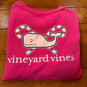 Vineyard vines girls medium Christmas long sleeved  shirt